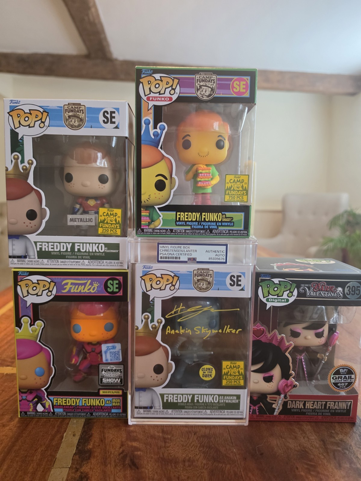 Freddy Funko As Anakin Sky Walker 250 pezzi Psa. Pacchetto Plus X4
