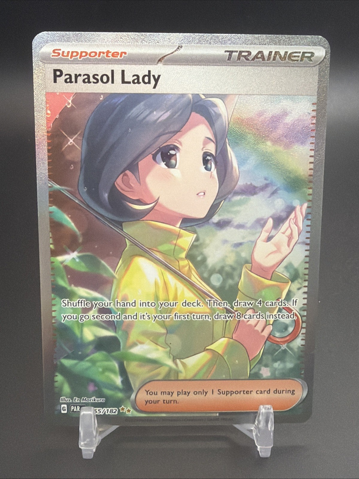 Pokémon TCG Parasol Lady Paradox Rift 255/182 Special Illus Rare