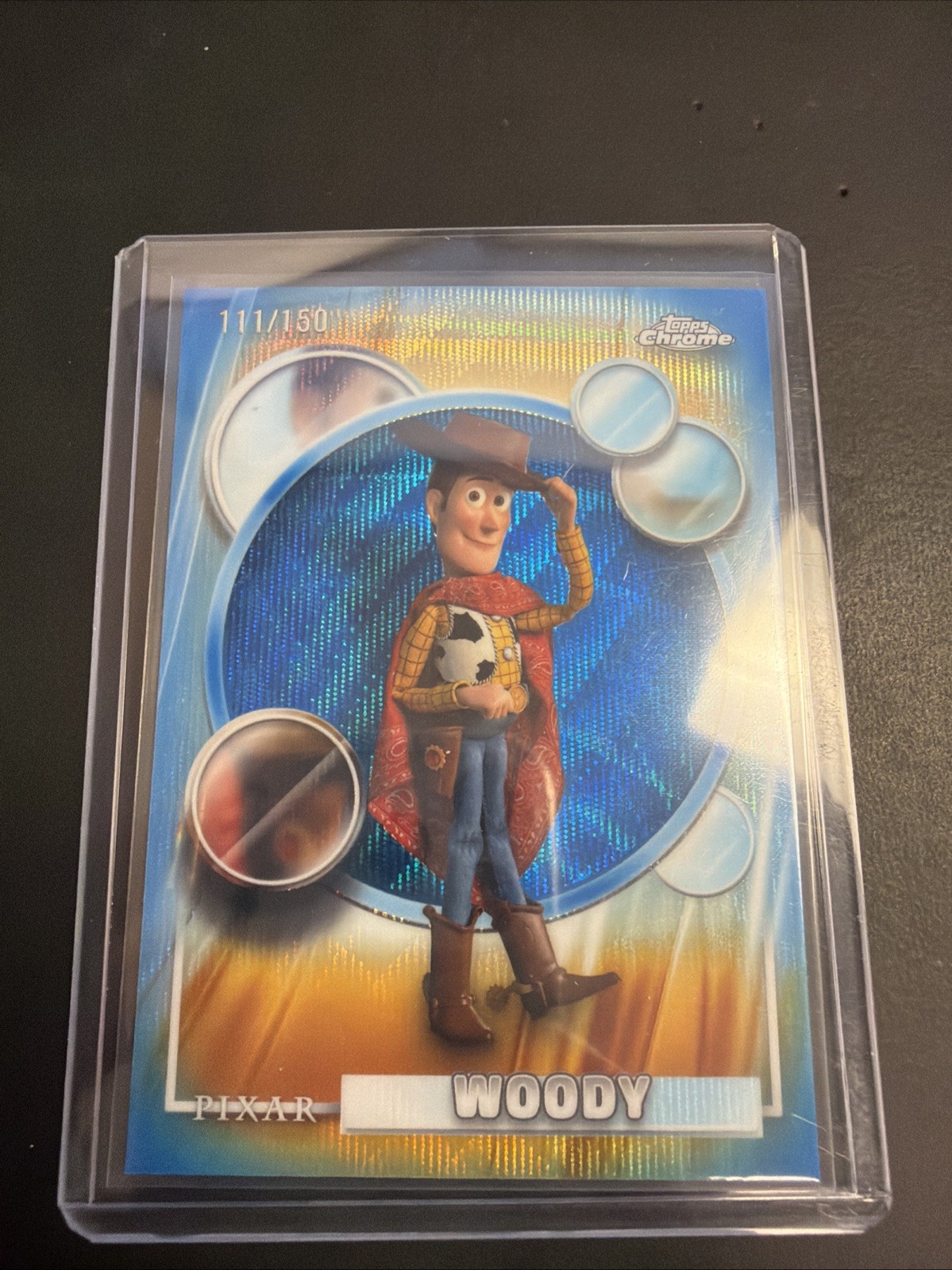 Woody Blue Wave /150 #194 2026 Topps Chrome Disney 