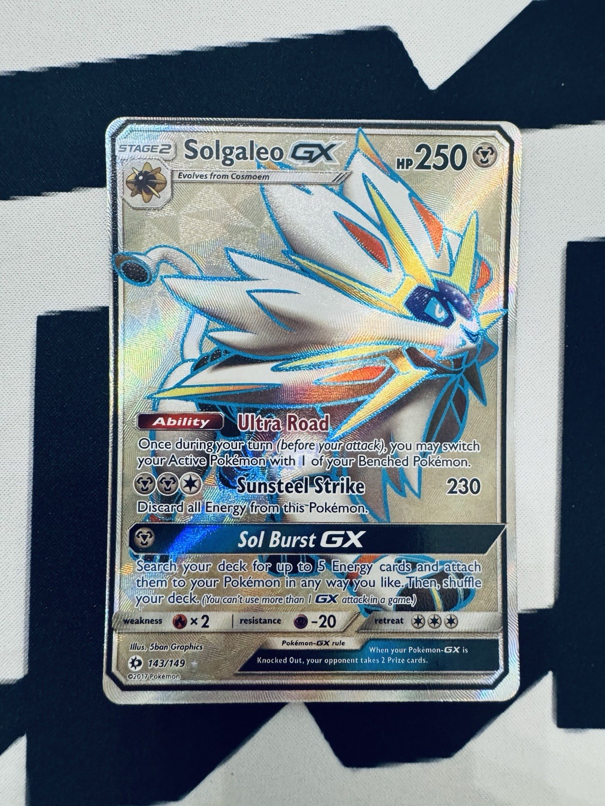Solgaleo GX (Full Art) 143/149 SM-Holo