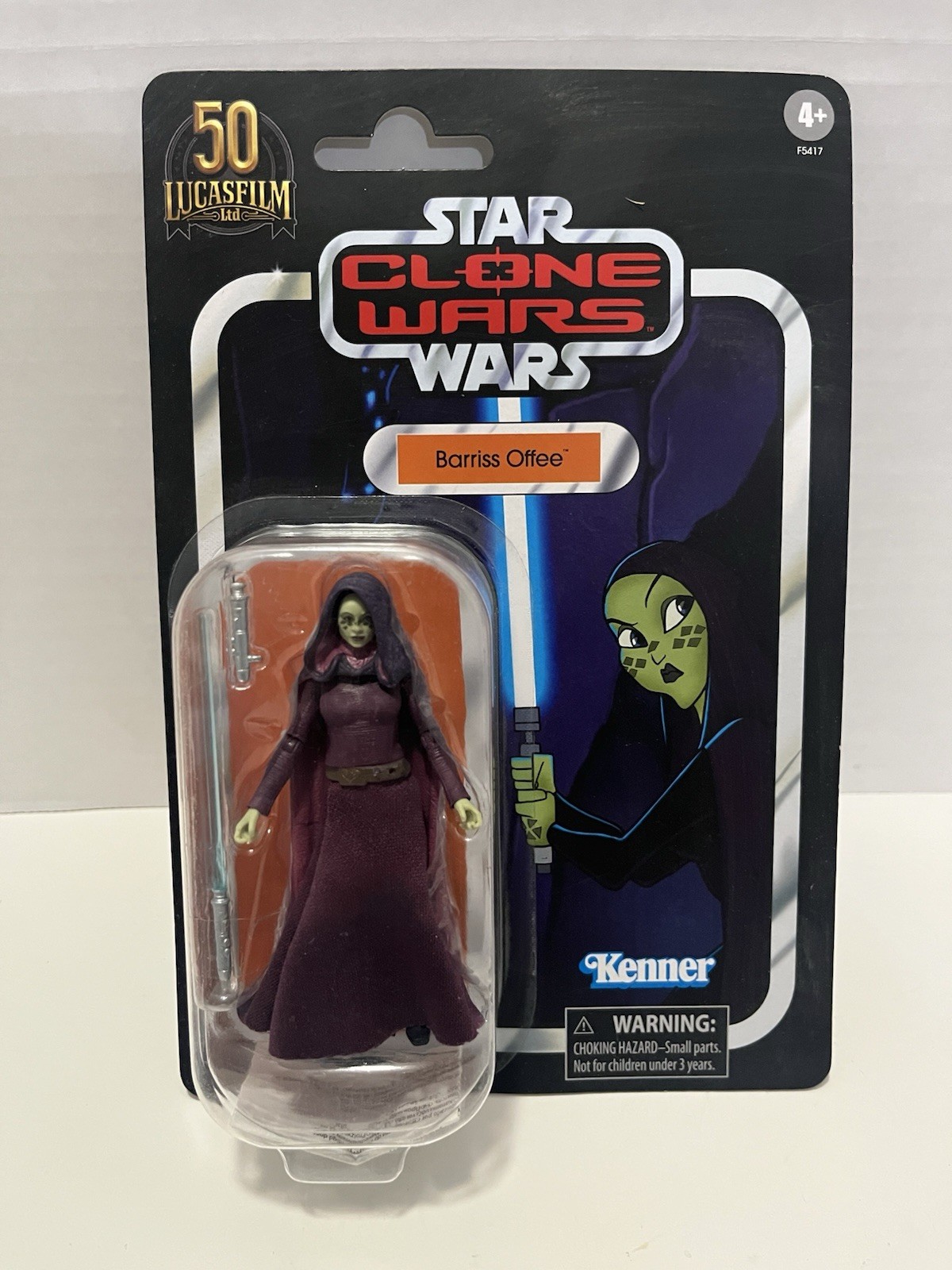 Star Wars The Vintage Collection “Barriss Offee” (Clone Wars) Action Figure MOC
