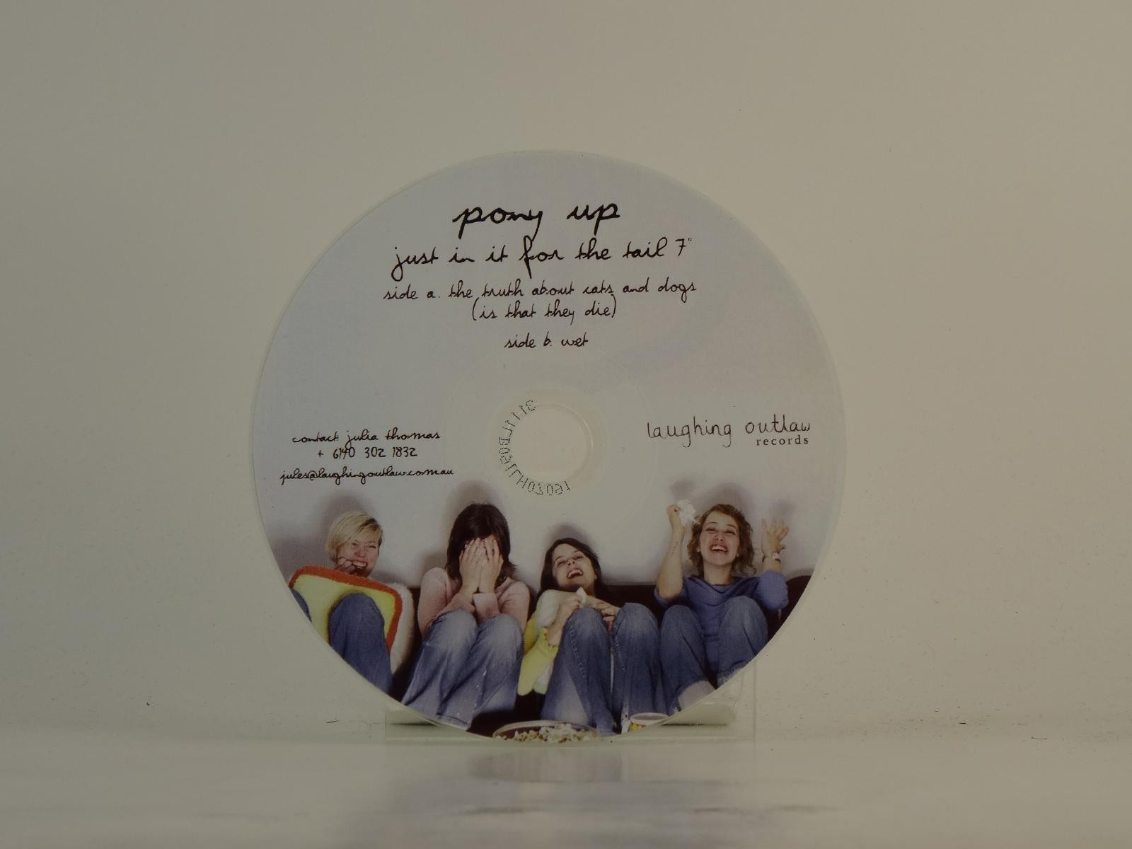 PONY UP JUST IN IT FOR THE TAIL (D86) 1 Track Promo CD Single including Plastic 