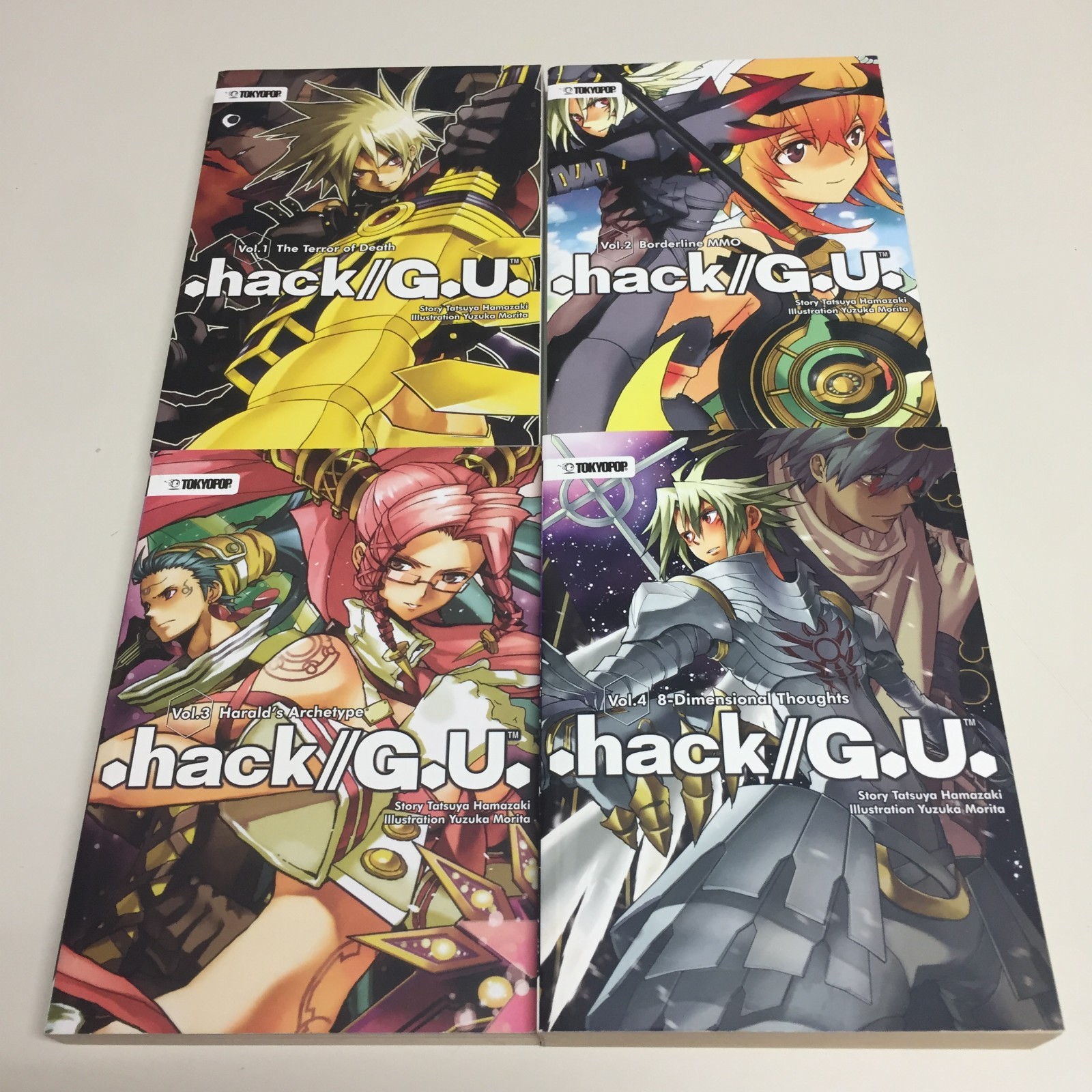Dot Hack .Hack G.U. GU Light Novel Volume Inglese 12 3 4 1-4 Serie Set Completo