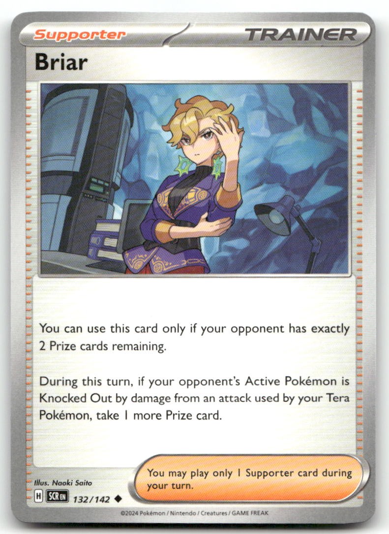 Pokemon Corona Stellare Briar 132/142 Non Comune Quasi Nuovo
