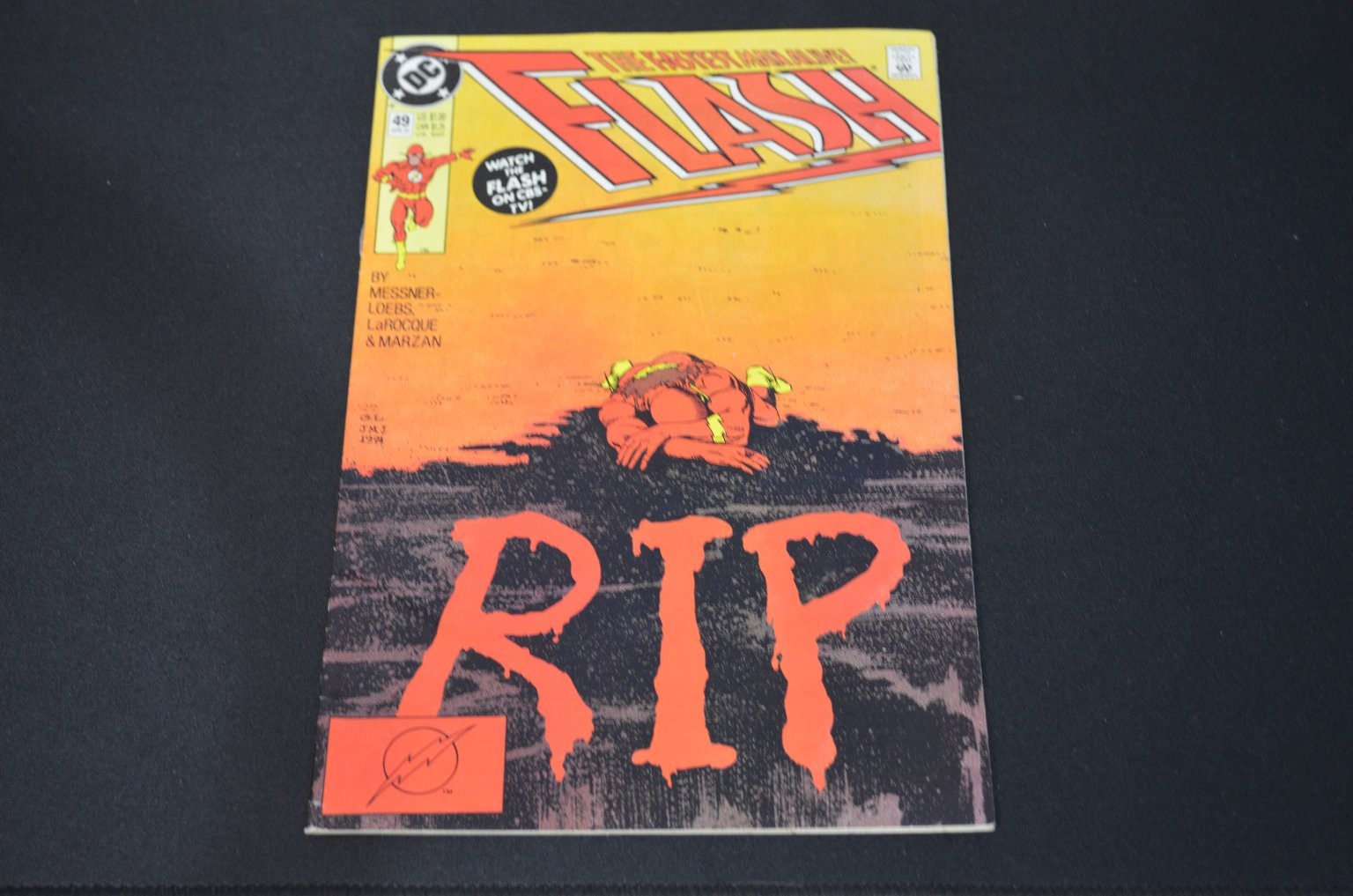The Flash 49 Messner-Loebs LaRocque DC Comics 1990 stagione selvaggia RIP VF