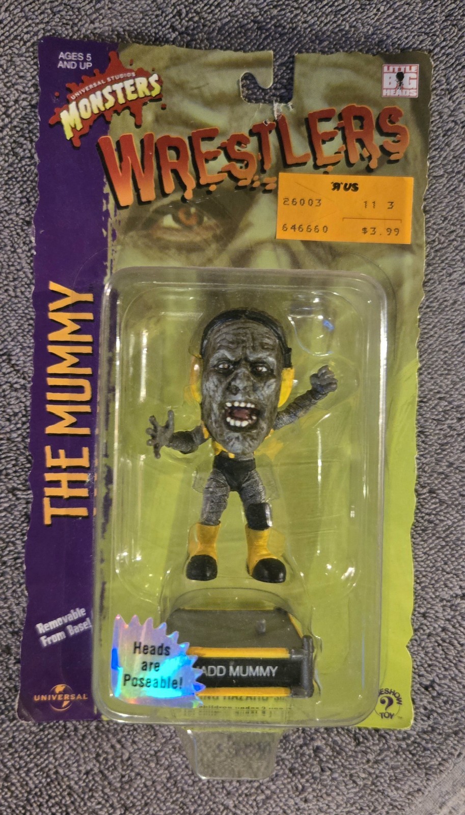 THE MUMMY MONSTERS WRESTLERS FIGURE*