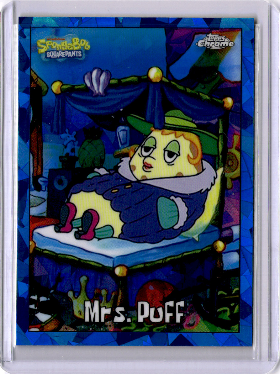 2025-26 Topps Chrome Sapphire Mrs. Puff Spongebob #15