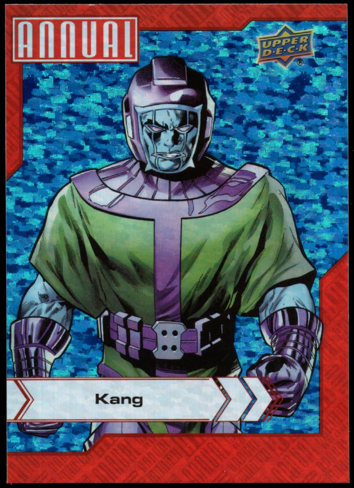 2022/23 Upper Deck Marvel Annuale "BLUE SPARKLE" Carta Parallela #45...KANG