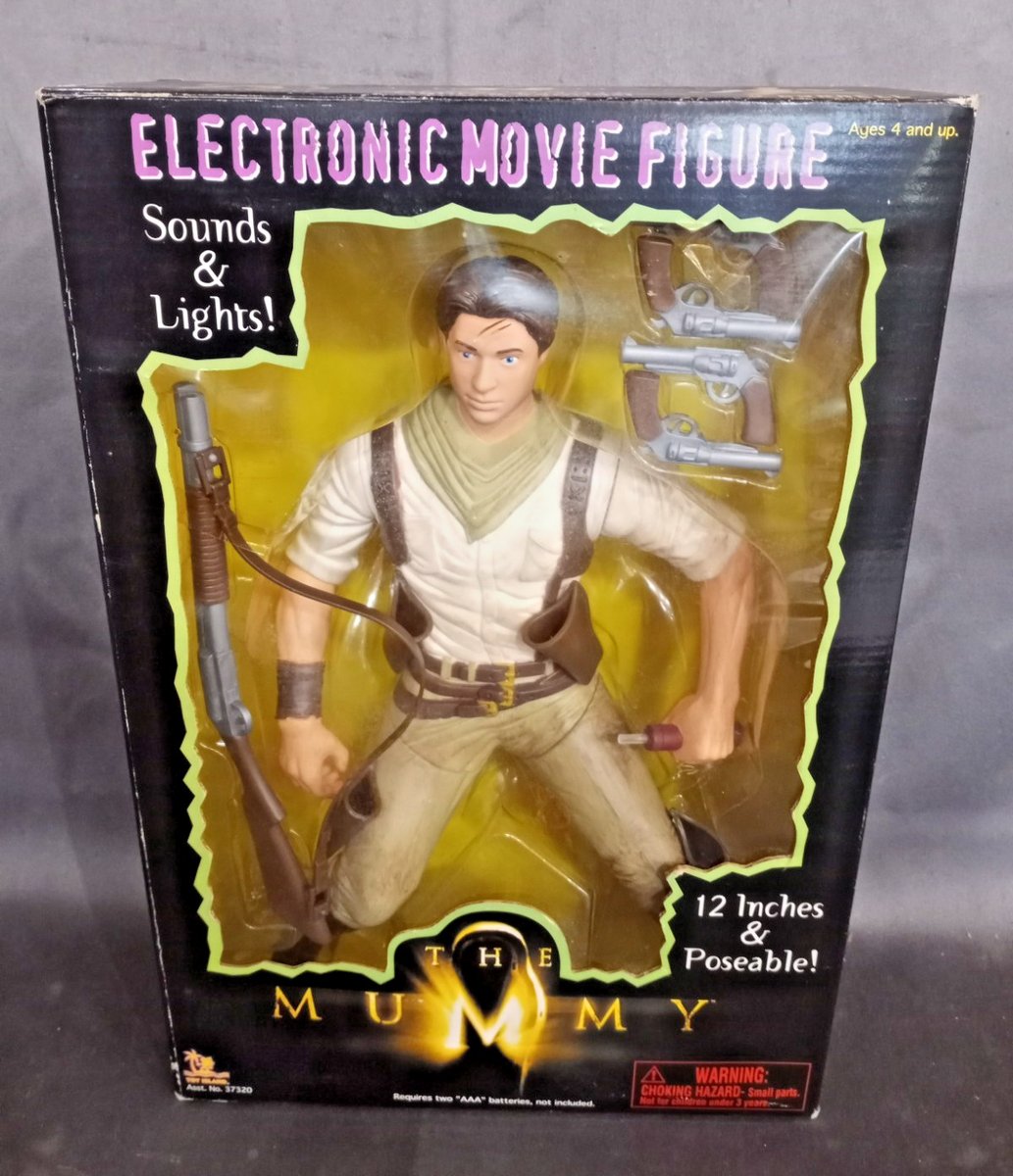 The Mummy 12" Rick O'Connell Figura Elettronica Universal Monster Toy Island NUOVO