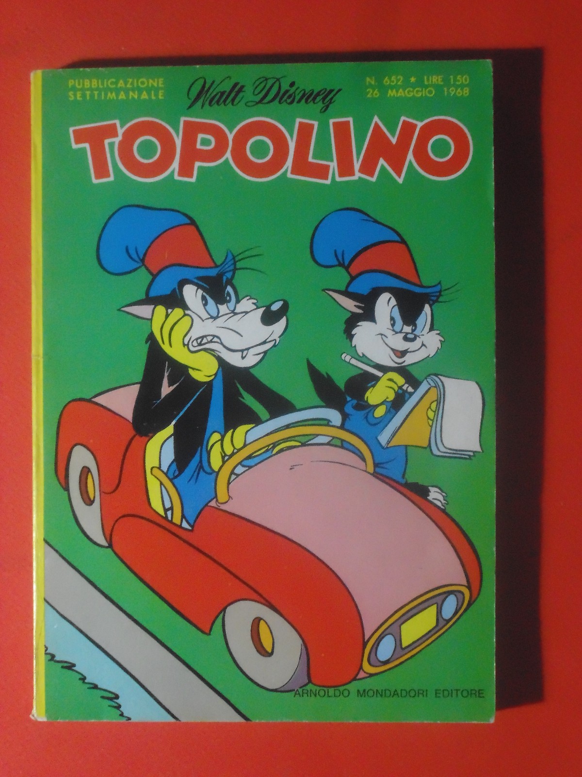 Topolino n. 652 ottimo++ con bustina e figurine Topo Gigio
