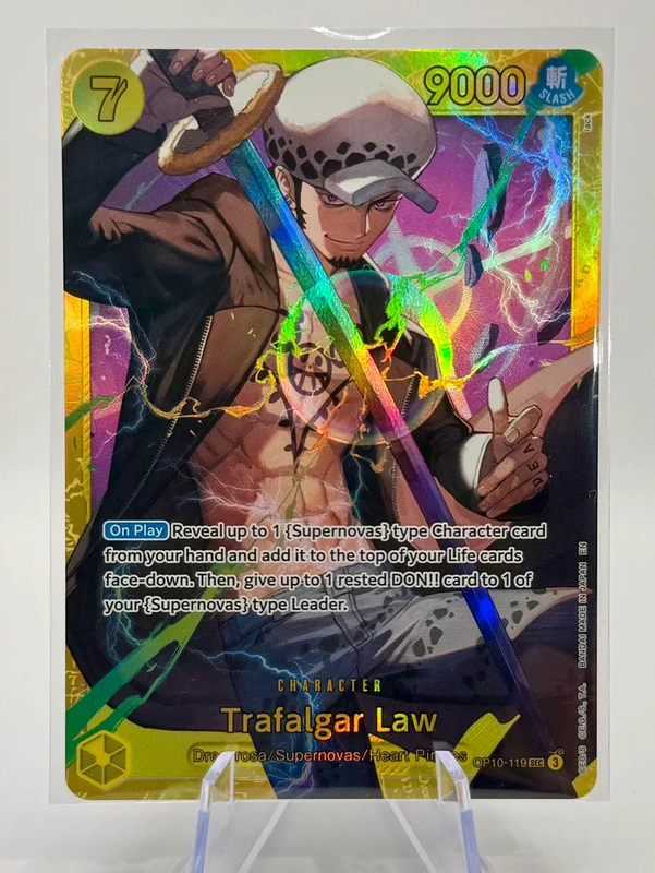 Trafalgar Law one piece sec secret rare foil alternate art op10-119