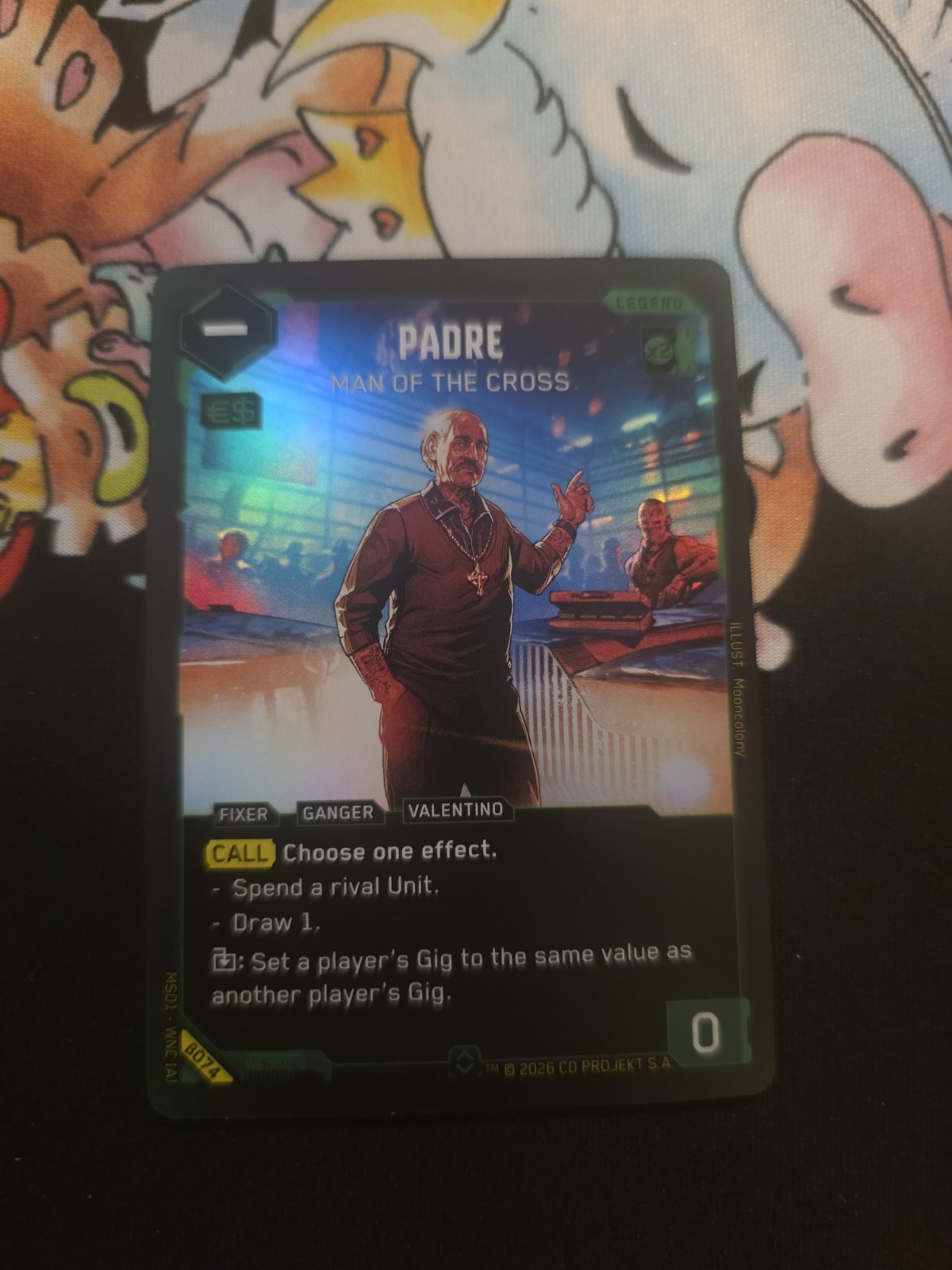 Cyberpunk TCG Beta Padre: Man of the Cross #β074 Rare