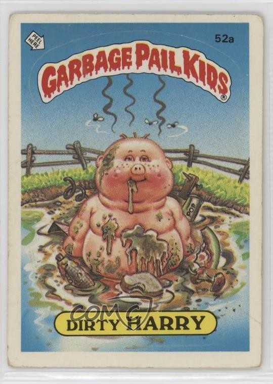 Topps Garbage Pail Kids 1985 serie 2 Dirty Harry (One Star Back) #52a 03go