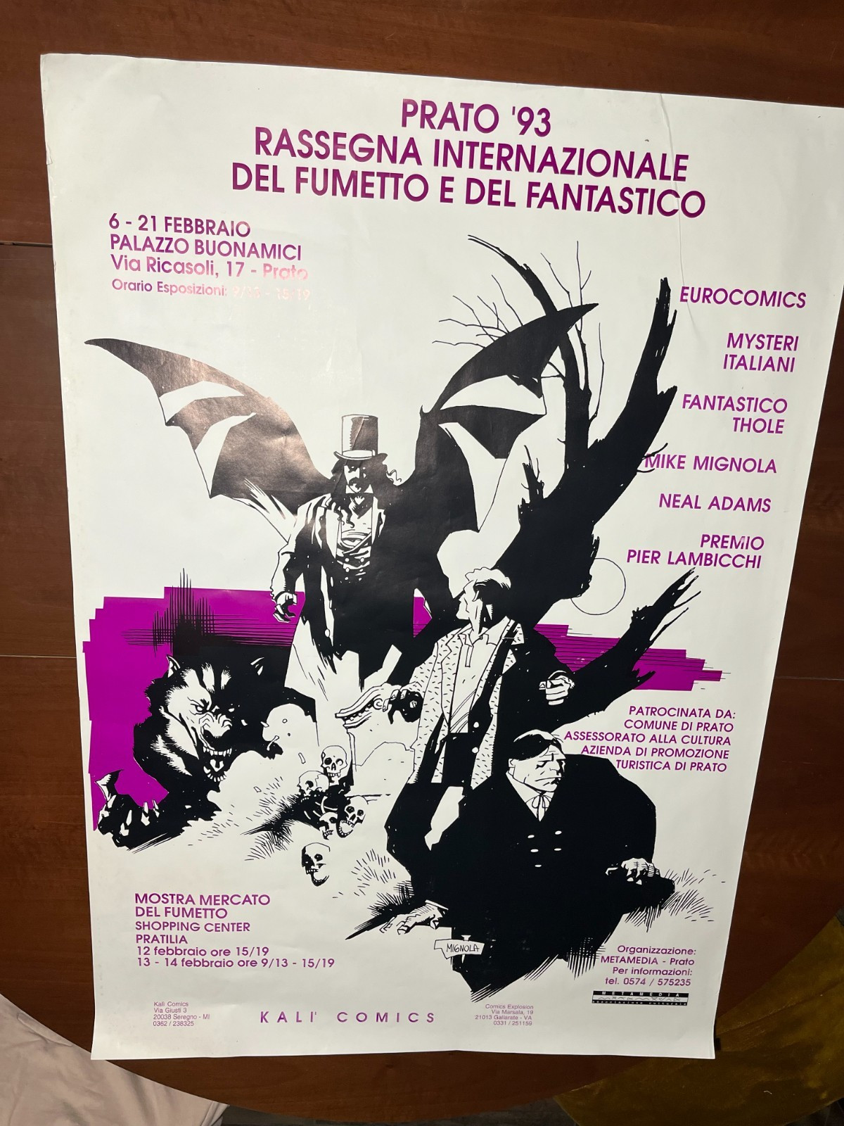 PRATO '93 Rassegna fumetto e fantastico Poster 70x100