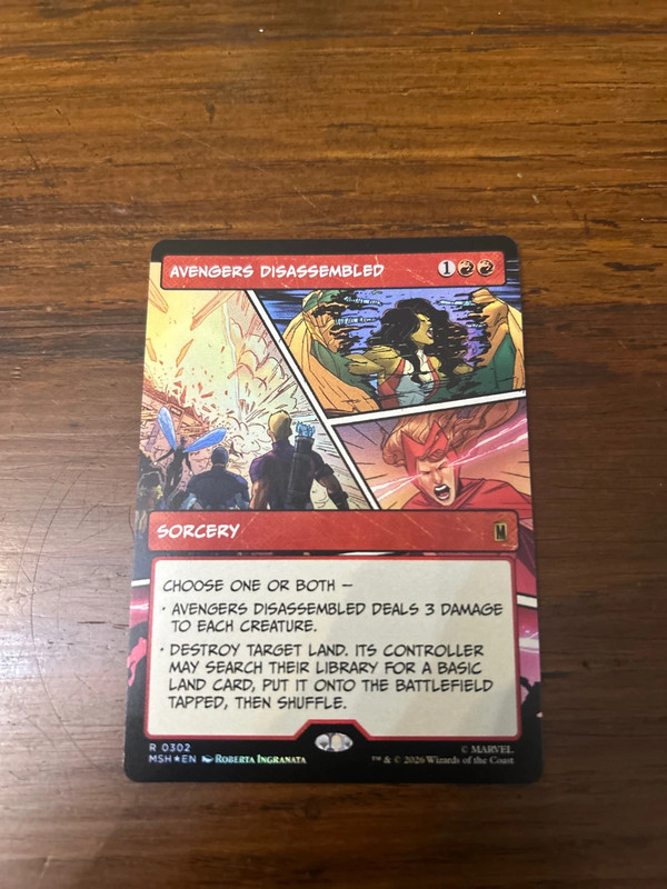 avengers disassembled FOIL magic marvel super heros