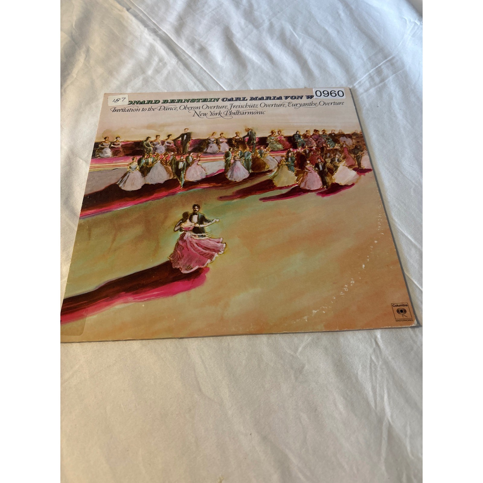 Columbia Leonard Bernstein Weber NY Philharmonic Vinyl LP M 33585 Classical