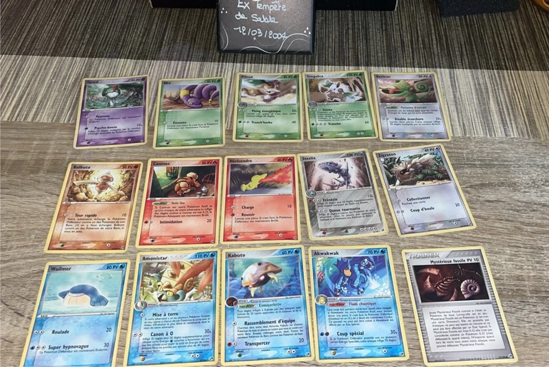 Lot carte Pokémon ex tempête de sable