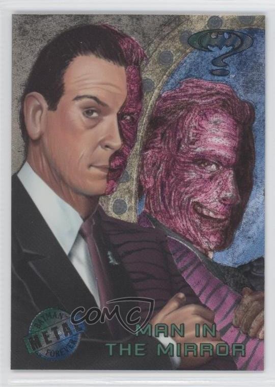 1995 Fleer Metal Batman Forever Uomo a due facce nello specchio #61 0b5