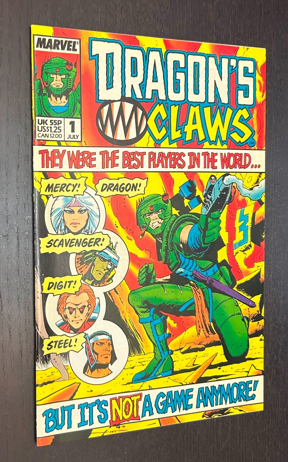 DRAGONS CLAWS #1 (Marvel UK Comics 1988) -- quasi nuovo -
