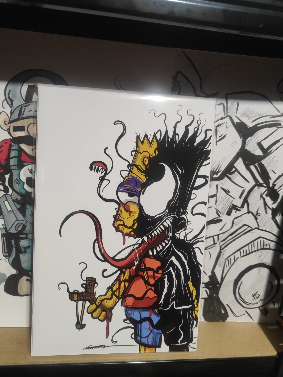Gorkem Demir Venomized Bart Simpson Sketchbook Limited Edition