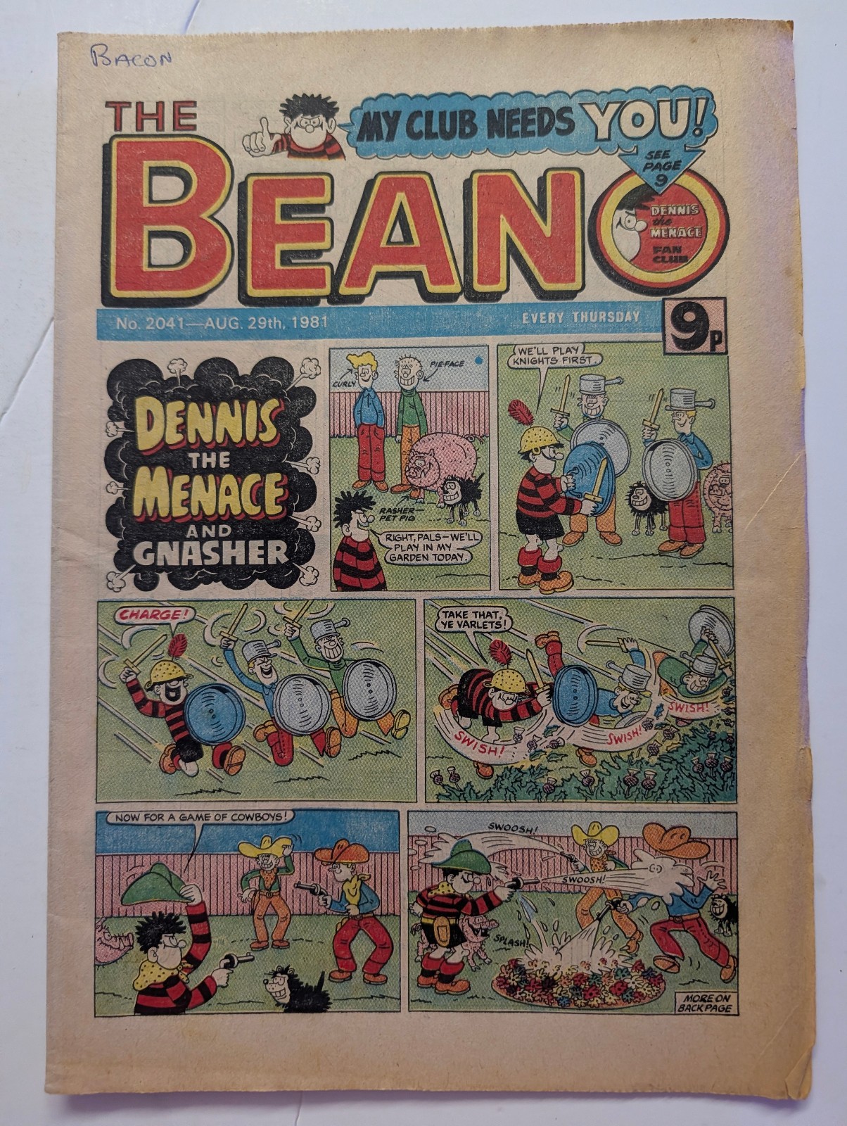 Beano Comic No 2041, August 29th 1981.