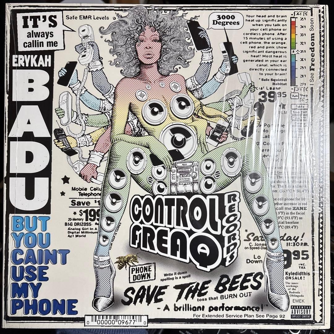 Erykah Badu But You Caint Use My Phone Album 2016 Euro Press Vinyl, Control Fre