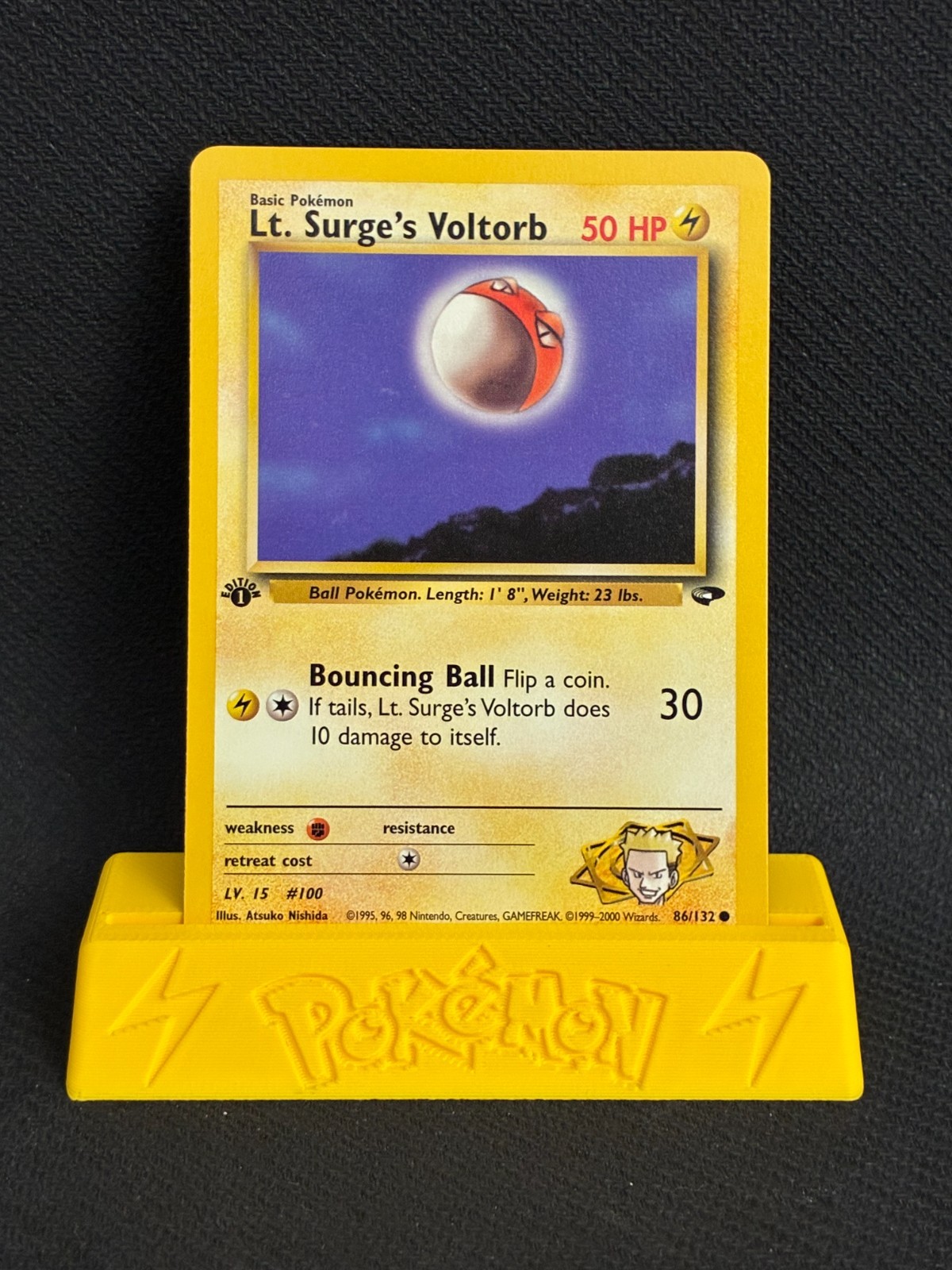 Pokémon TCG Tenente Surge's Voltorb Sfida Palestra 86 1° Edizione Comune (NM)