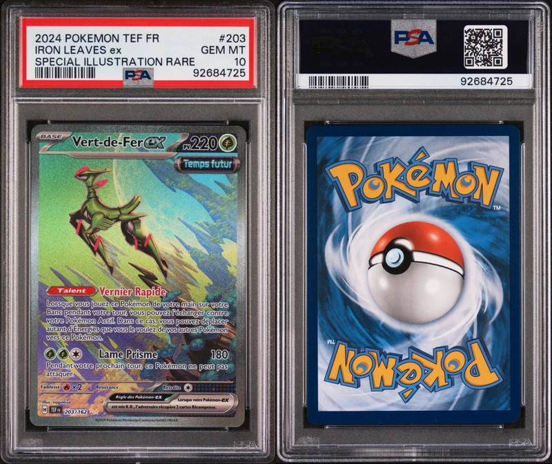 Carte Pokémon Vert-de-Fer Alt 203/162 EV5 FR PSA 10