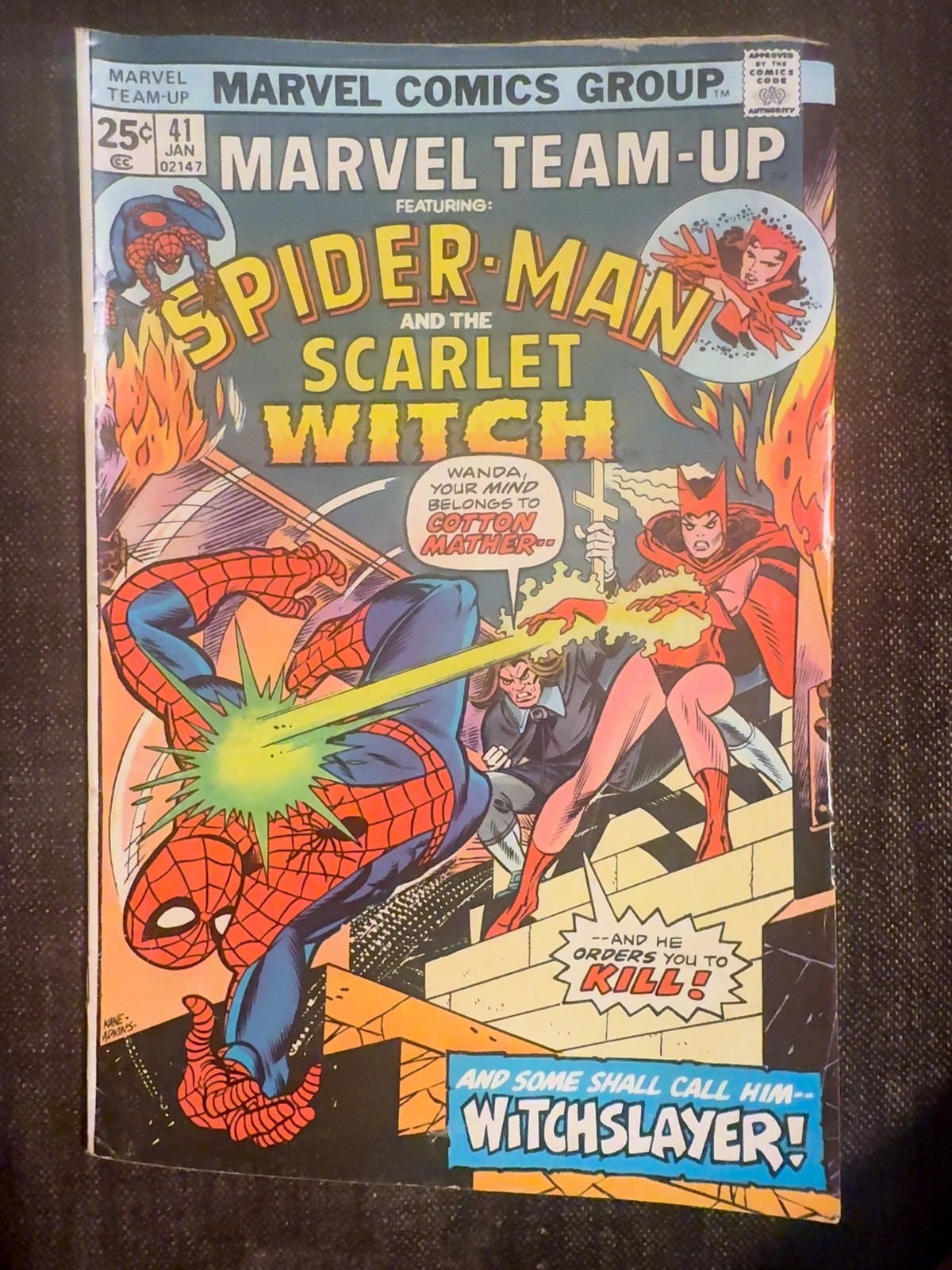 Marvel Team-Up #41 Spider-Man & Scarlet Witch gennaio 1976 25¢