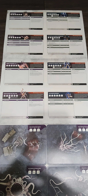 DataCards Marines- Tiranidos Combate Patrol