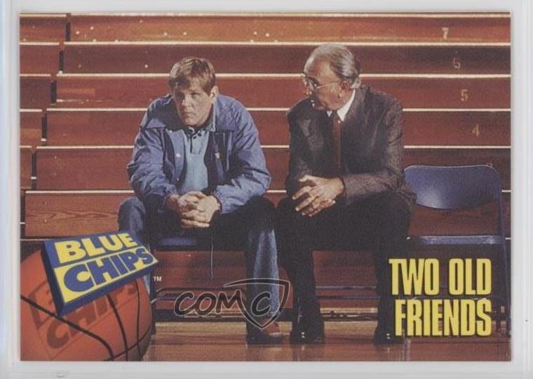 1994 SkyBox Blue Chips Bob Cousy Nick Nolte due vecchi amici #37 HOF 0s5