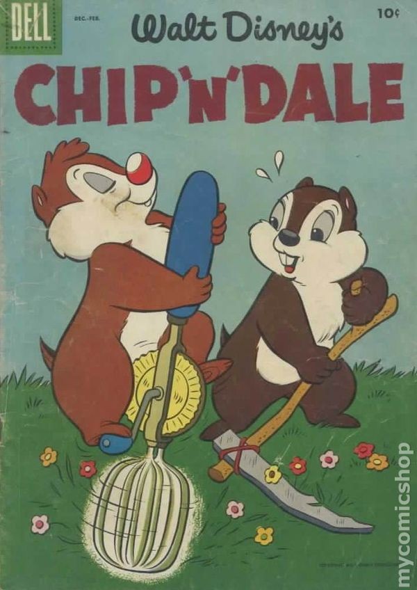 Chip N Dale #4 VG 1956 Stock Image Low Grade
