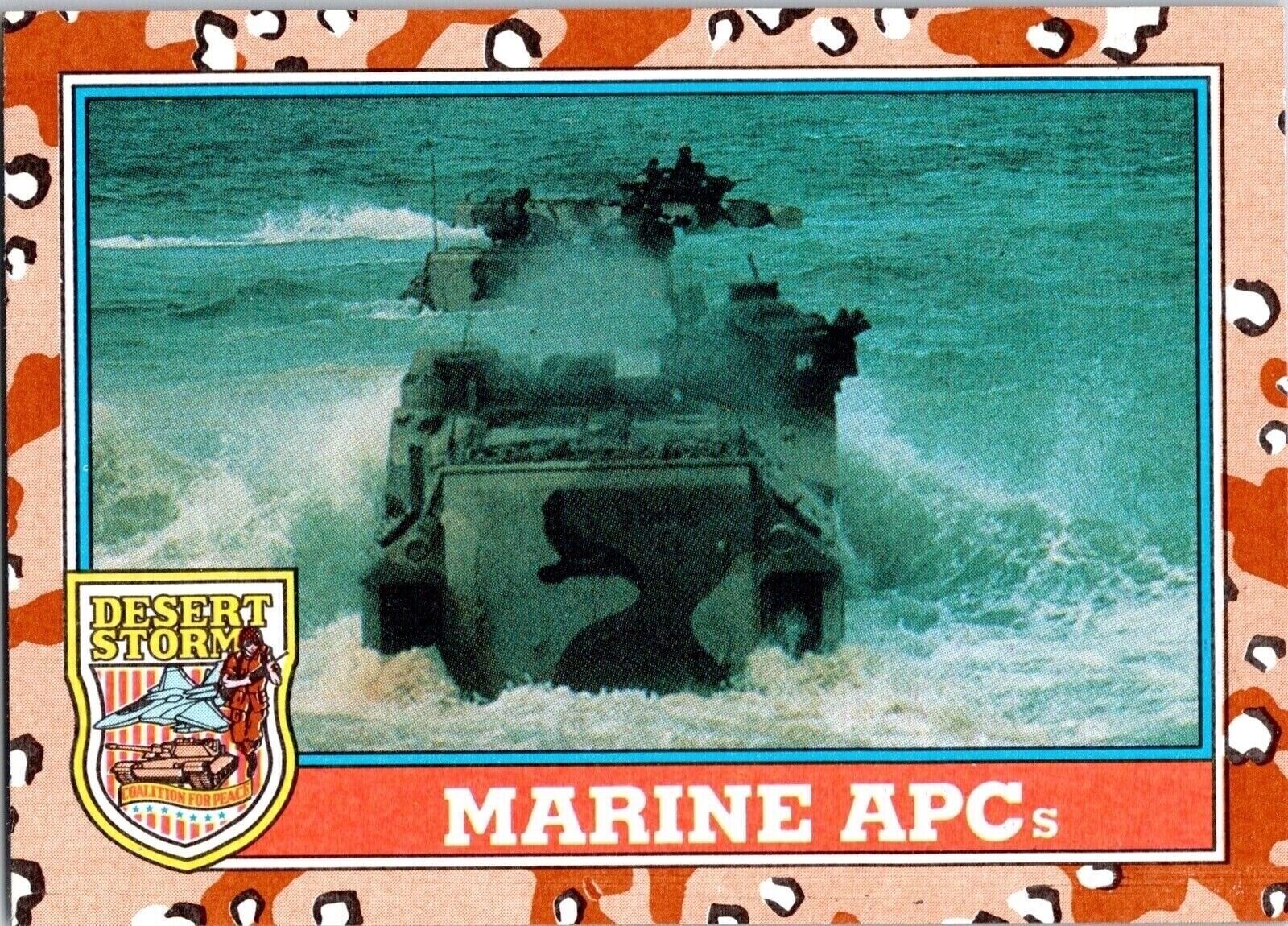 1991 Desert Storm 124 Marine APC Topps Trading Card TCG CCG