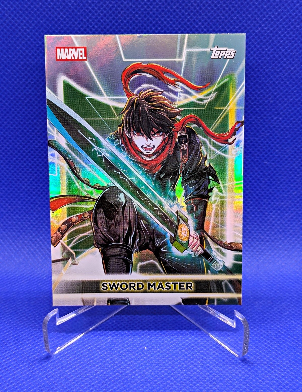 Topps 2026 Neon Marvel Sword Master Rainbow Parallel #35