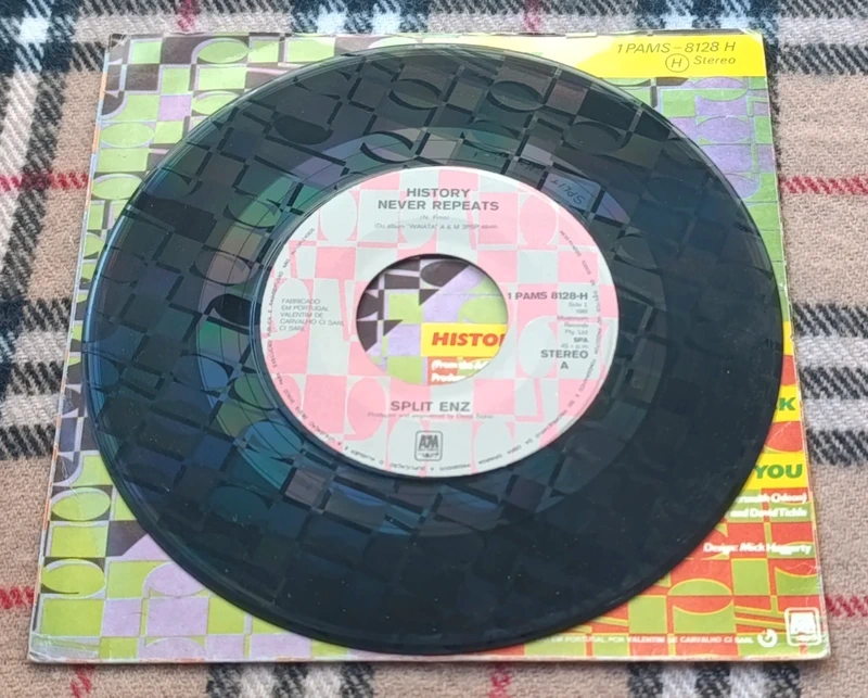 Split Enz -  History Never Repeats - 7" single 45 rpm Portugal
