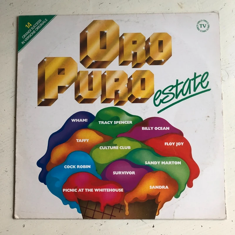 Various Oro Puro Estate LP 12" 33 Rpm 1986 CBS Italy Compilation