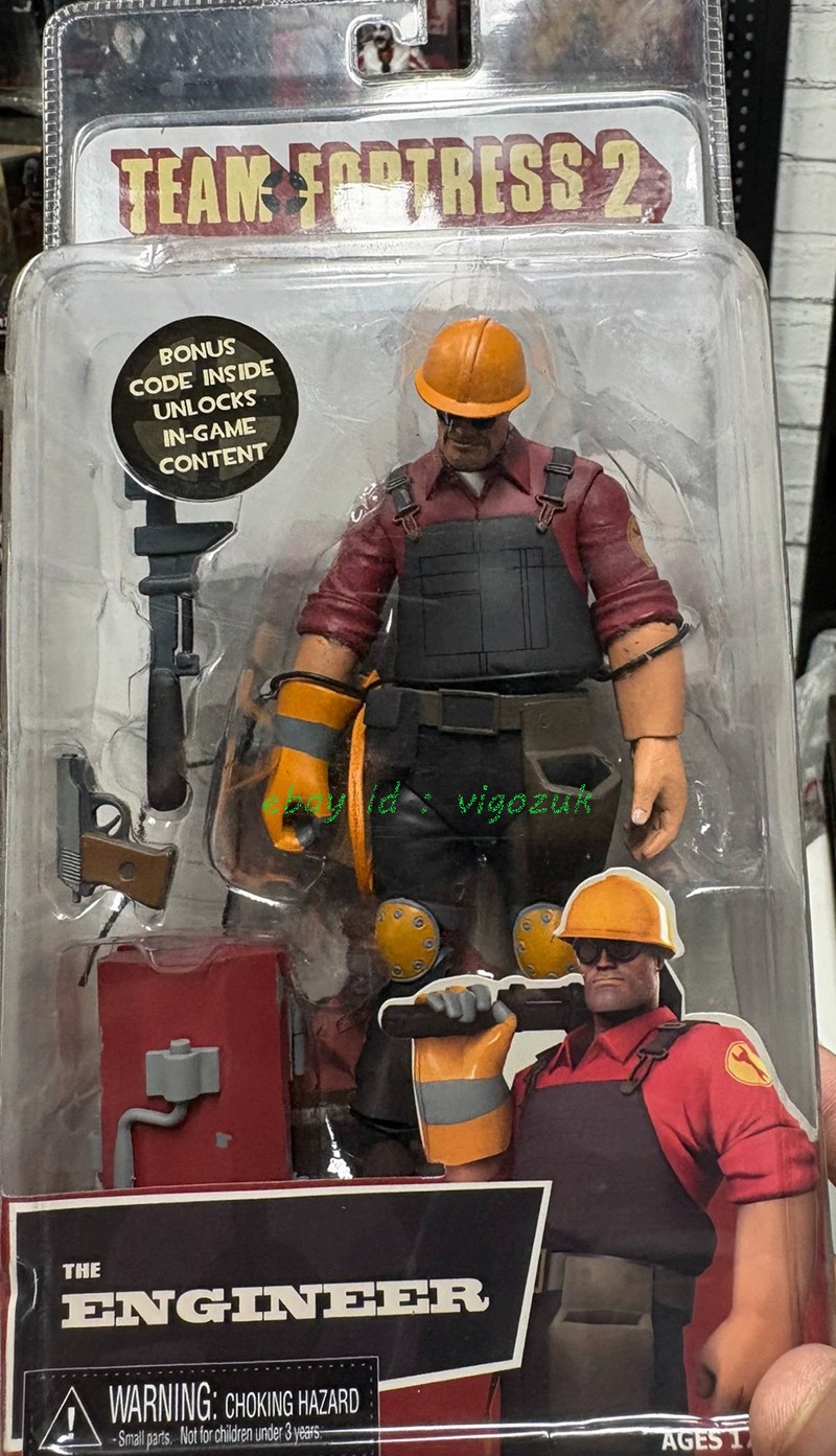 Modellino anime NECA 1/12 Team Fortress 2 The Engineer nuovo in magazzino