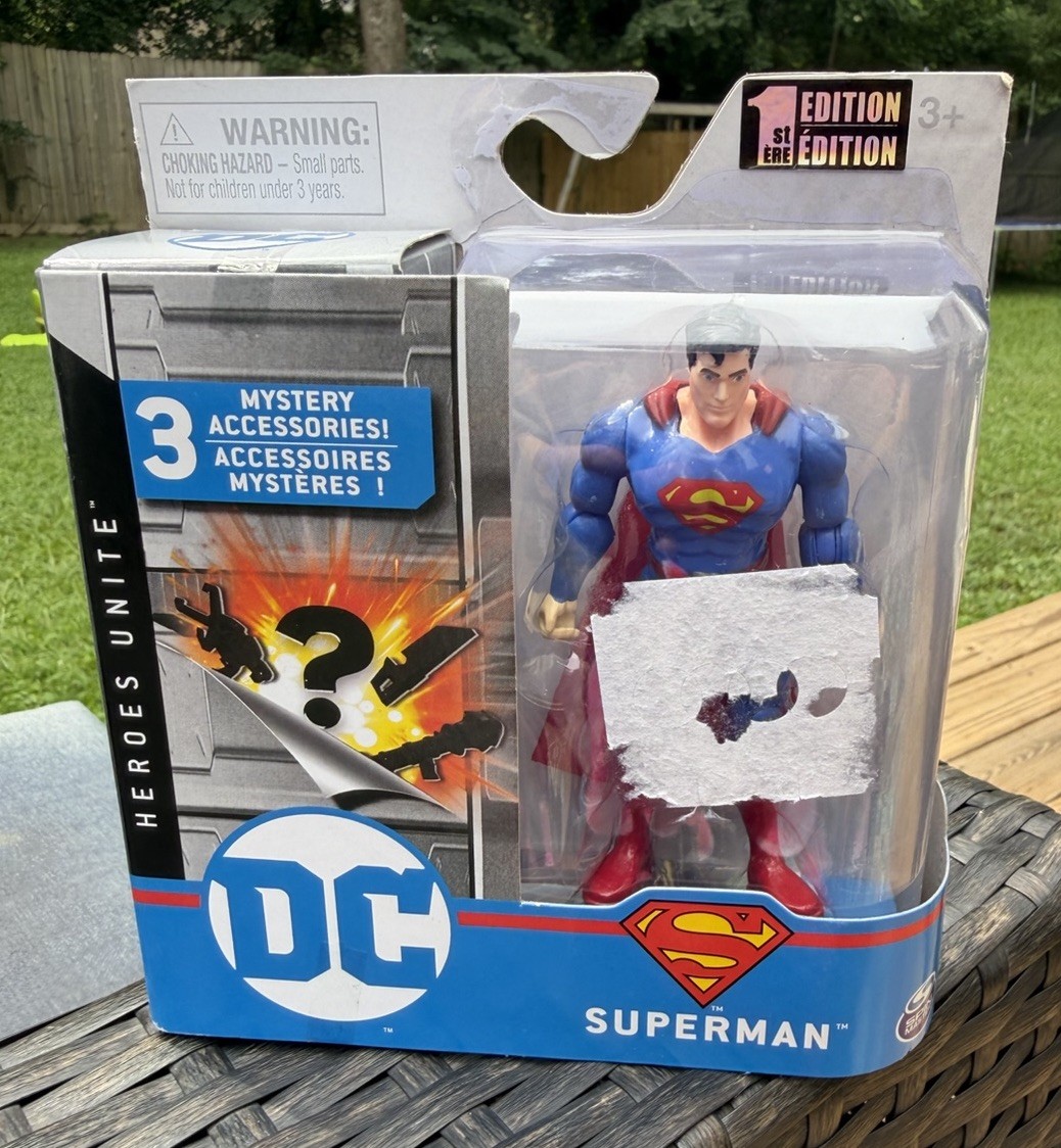 DC Heroes Unite 2020 Superman 4" Action Figure Spin Master NUOVO