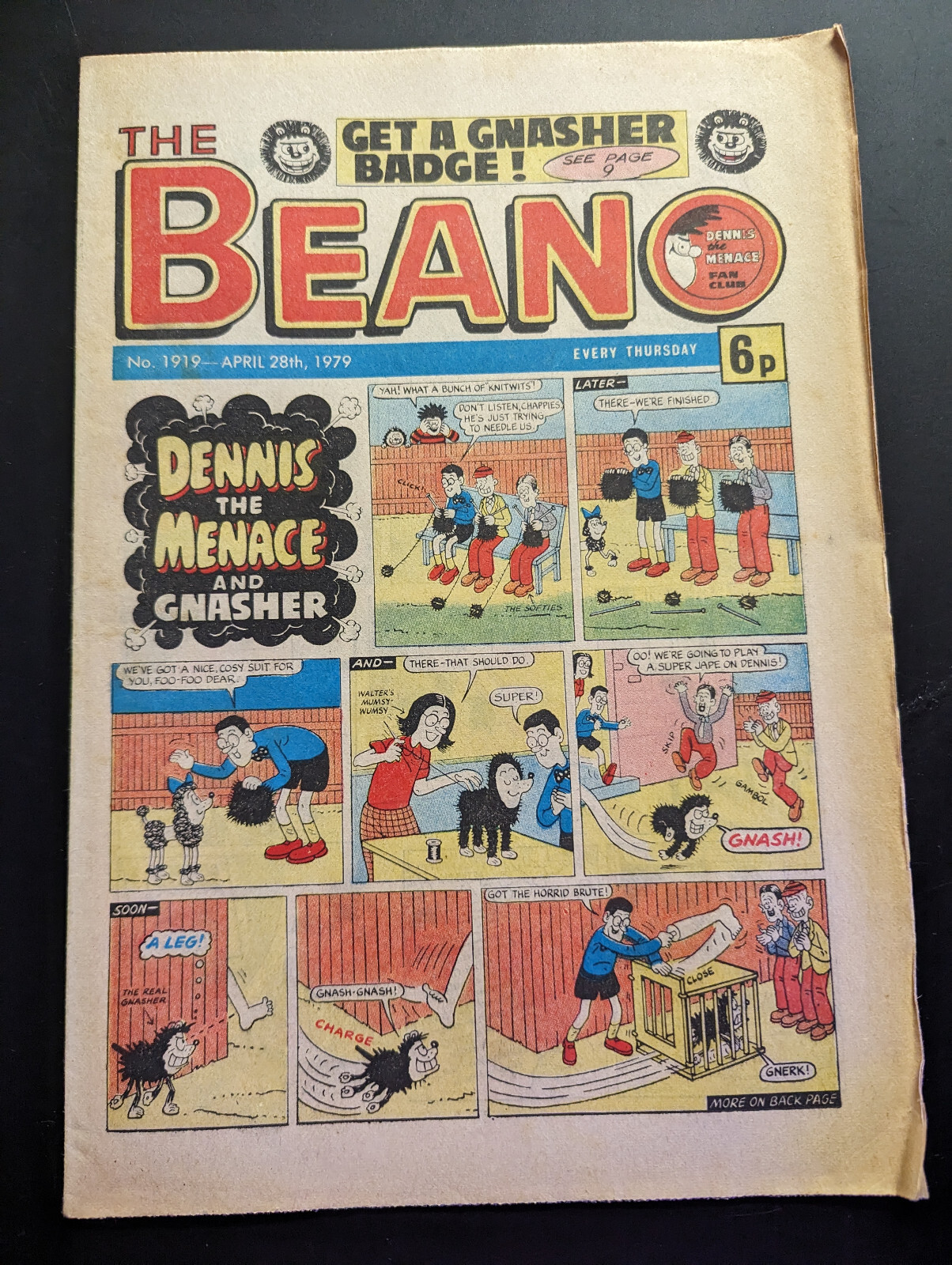 Beano Comic No 1919 April 28th 1979 