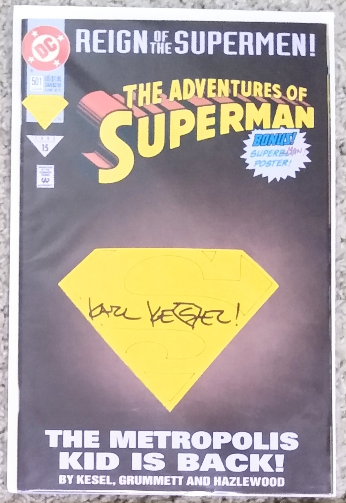 Regno dei Superuomini Le Avventure di Superman #501 - Firmato