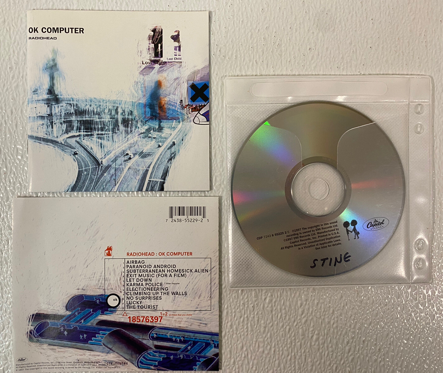RADIOHEAD-ok.computer/12 trax/vg con cd/1997