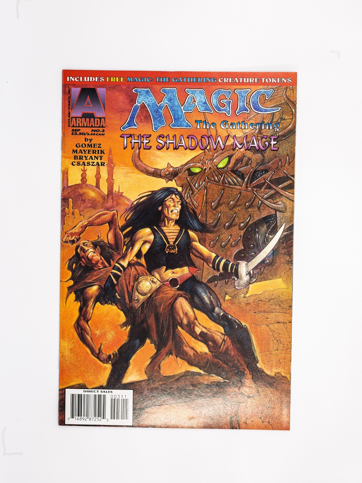 Magic The Gathering Shadow Mage #3 Valiant Armada 1995 fine + carta originale