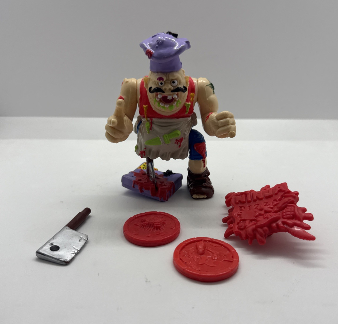 Tartarughe Ninja Mutanti Teenage 1990 Vintage - PIZZA FACE - TMNT Completo