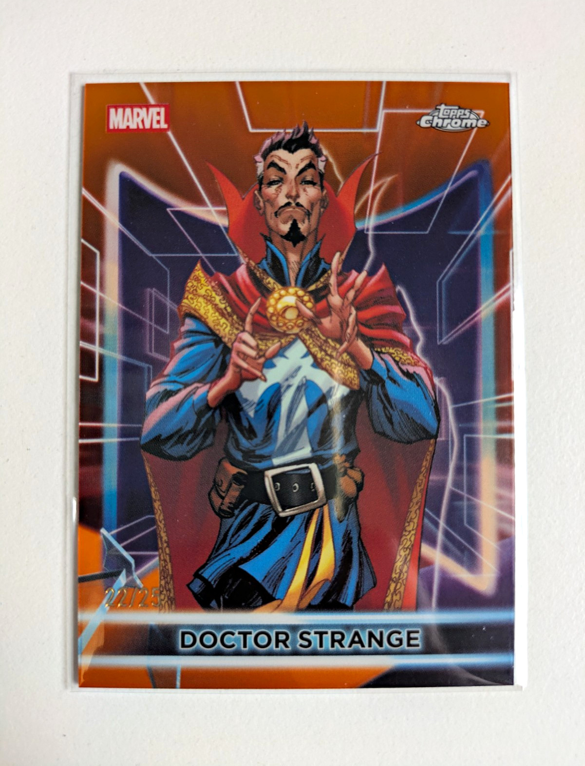 Topps 2026 Topps Neon Chrome Marvel Doctor Strange Orange /25