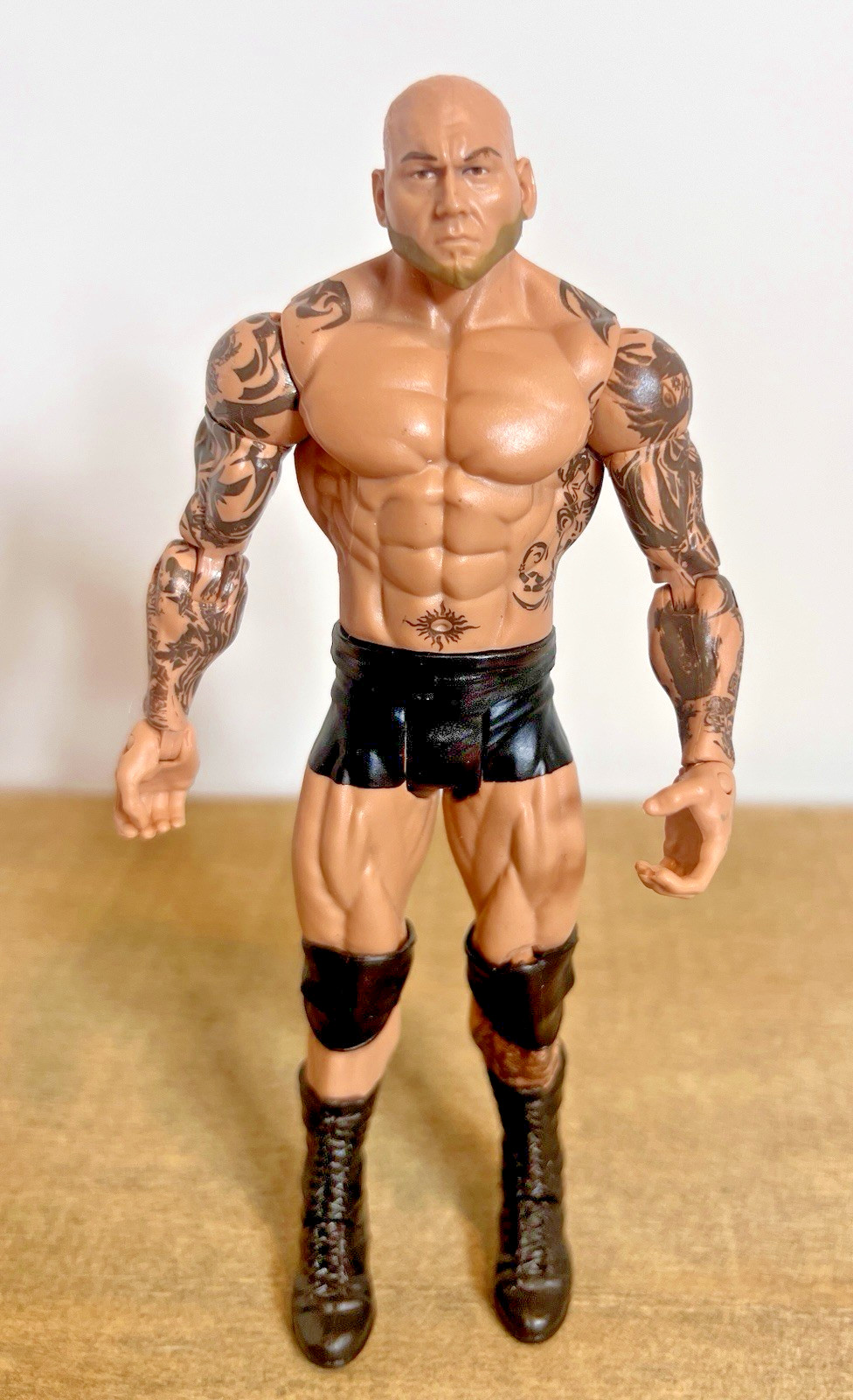 WWE Mattel Batista Basic Action Figure 2010 2011 Black Trunks Loose Dave Batista