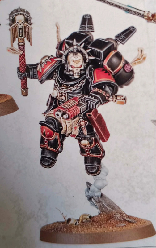 Chapelain à réacteur dorsal space marine NOS Warhammer 40000