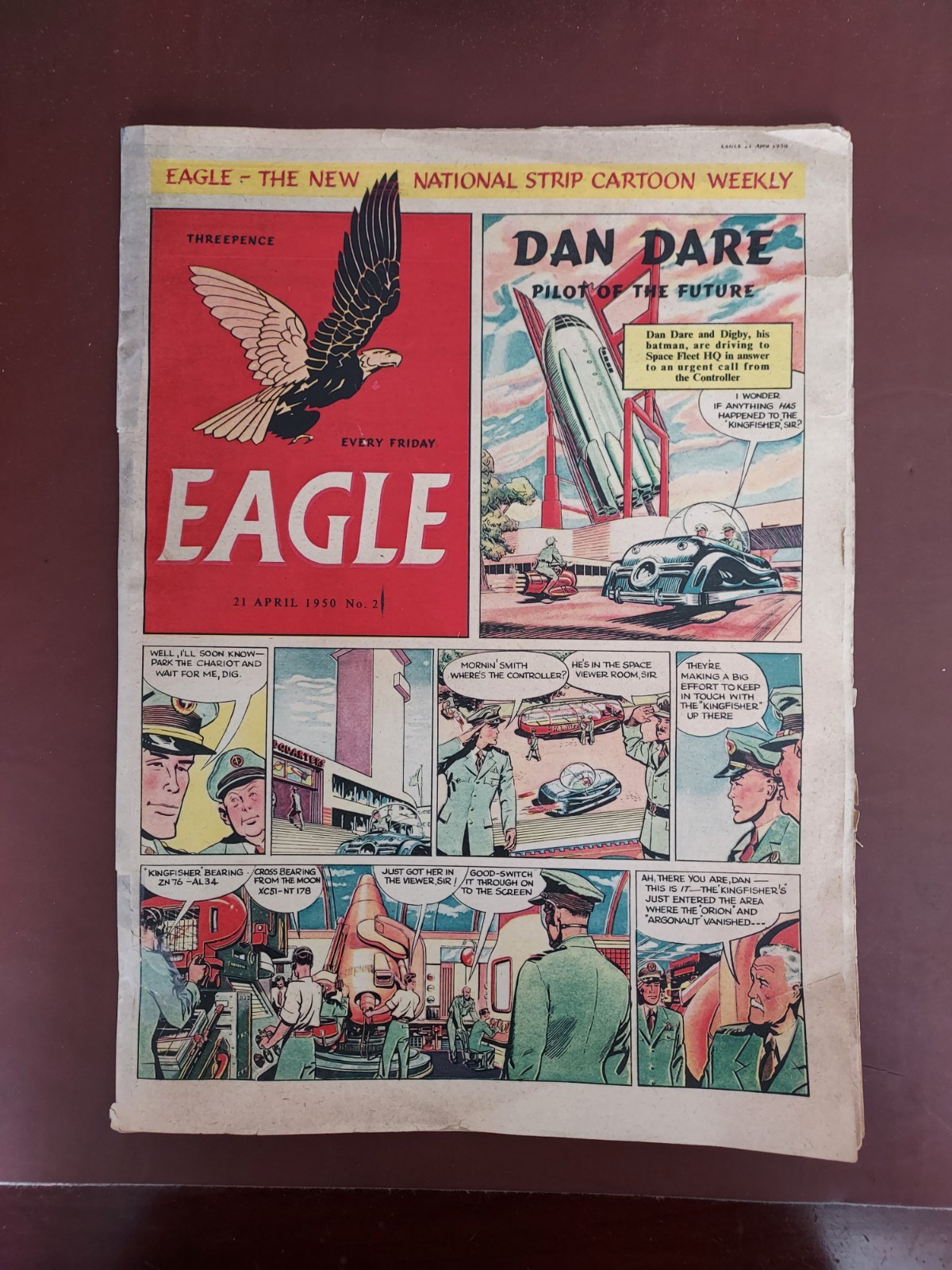 Eagle Comic Vol 1 28 issues, #2 to 52, 1950 to 1951 Good to Very Good Condition.