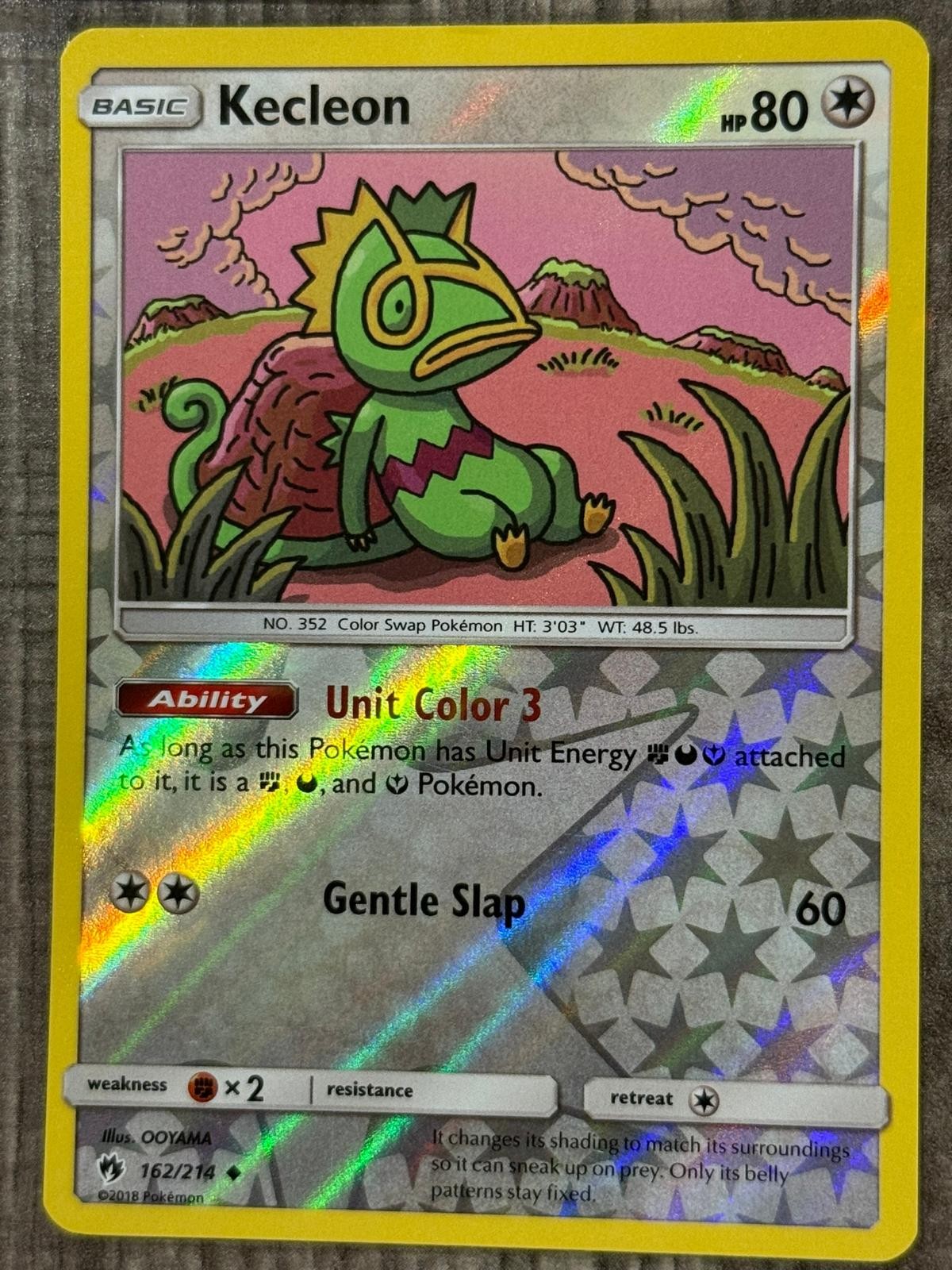 Kecleon 162/214 Pokemon Tuono Perduto Non Comune Holo Inverso LP
