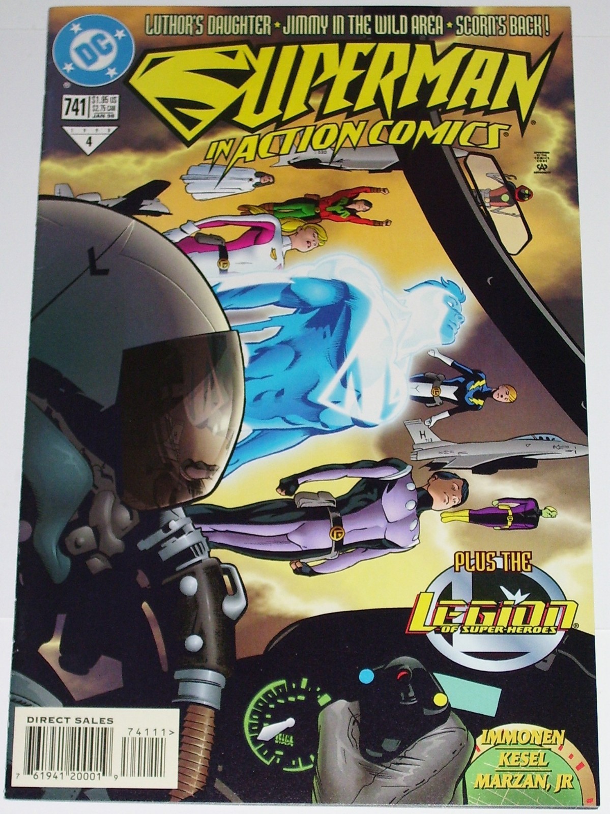 Action Comics #741 from Jan 1998 Legion of Super-Heroes VF to VF/NM