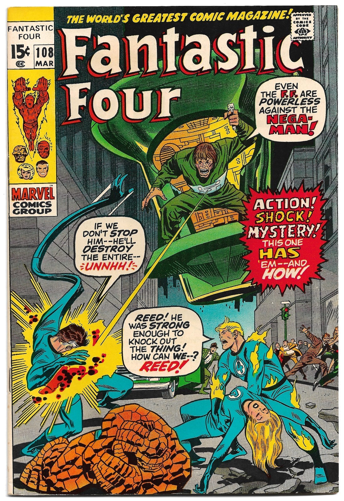 🔥🔥   Fantastic Four #108  **  1971  **   VF/NM  🔥🔥